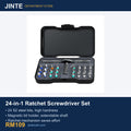 24-in-1 Ratchet Screwdriver Set with S2 Bits