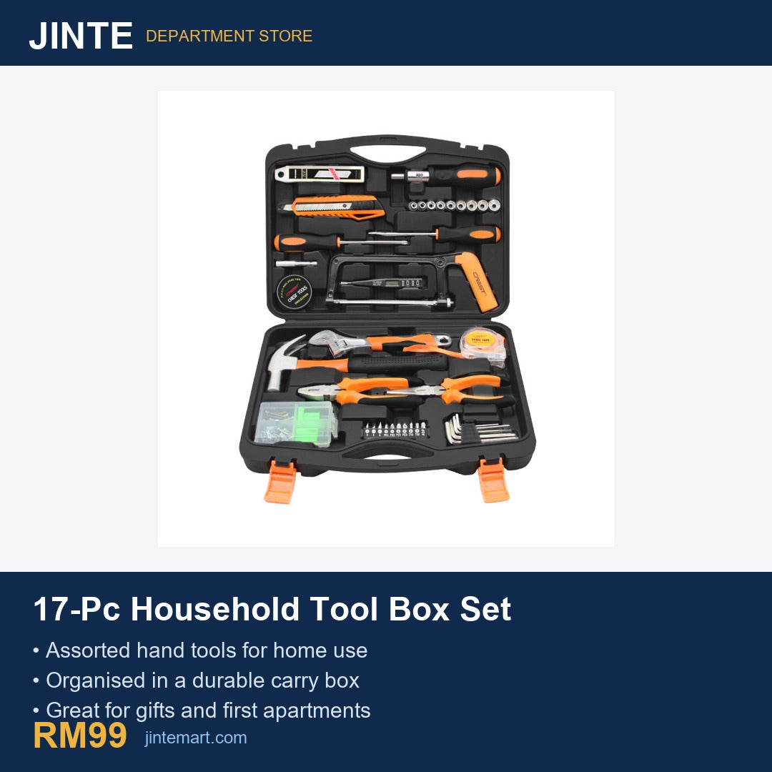 17-Piece Household Tool Box Set